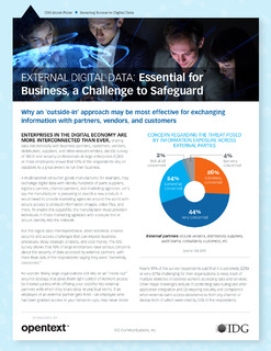 External Digital Data: Essential for Business, a Challenge to Safeguard