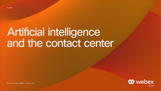 Artificial intelligence and the contact center