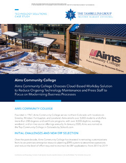 The Tambellini Group Case Study Aims Community College