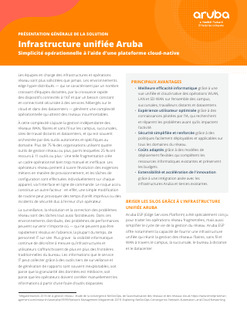 Infrastructure unifiée Aruba, Simplicité opérationnelle à l’aide d’une plateforme cloud-native