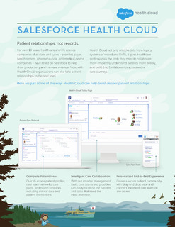 Salesforce Health Cloud Datasheet