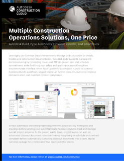 Multiple Construction Operations Solutions, One Price