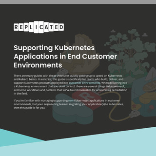 Supporting Kubernetes Applications in End Customer Environments