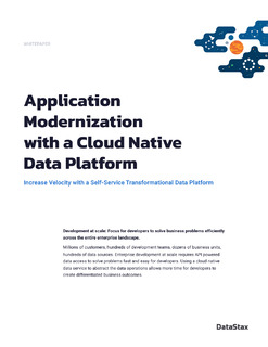 Application Modernization with a Cloud Native Data Platform