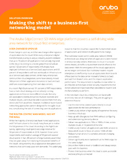 Making the shift to a business-first networking model