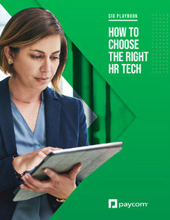 CIO Playbook: How to Choose the Right HR Tech