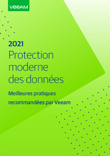 2021 Protection moderne des données – Meilleures pratiques recommandées par Veeam
