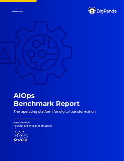 AIOps Benchmark Report: The Operating Platform for Digital Transformation