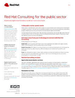 Red Hat Consulting for the Public Sector