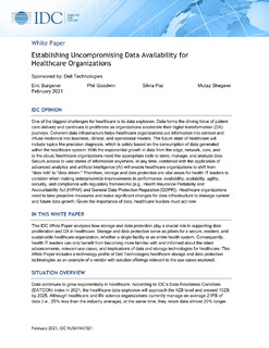 IDC: Establishing Uncompromising Data Availability for Healthcare Organizations