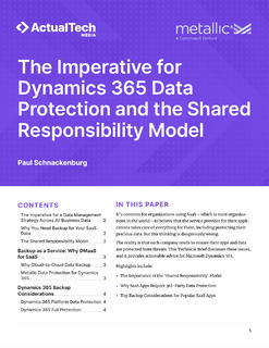 The Imperative for Dynamics 365 Data Protection and the Shared Responsibility Model