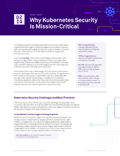 Cheat Sheet: Why Kubernetes Security Is Mission-Critical