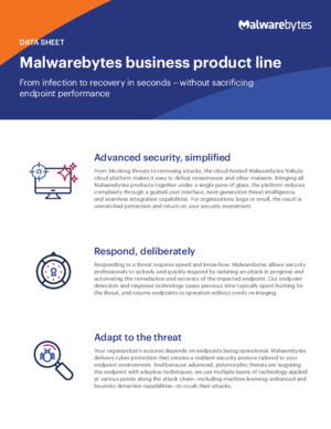 Malwarebytes Business Product Line