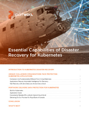 Essential capabilities of Disaster Recovery for Kubernetes