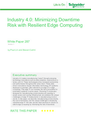 Industry 4.0: Minimizing Downtime Risk with Resilient Edge Computing
