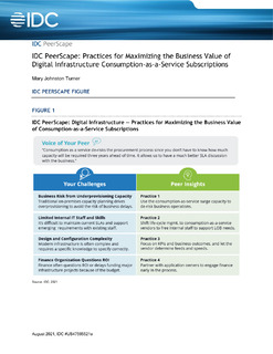 IDC PeerScape: Practices for Maximizing the Business Value of Digital Infrastructure Consumption-as-a-Service Subscriptions
