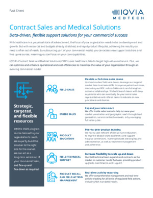 Contract Sales and Medical Solutions