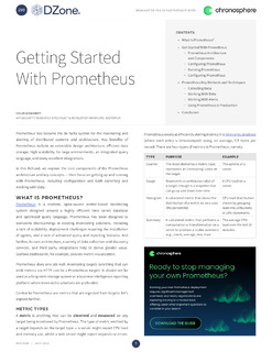 Getting Started With Prometheus