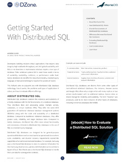 Getting Started With Distributed SQL