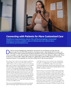 Connecting with Patients for More Customized Care