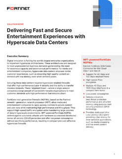 Delivering Fast and Secure Entertainment Experiences with Hyperscale Data Centers