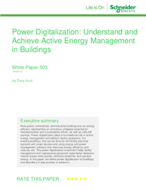 Power Digitalization-Understand and Achieve Active Energy Management