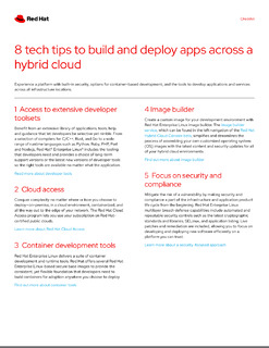 8 Tech Tips to Build and Deploy Apps Across a Hybrid Cloud