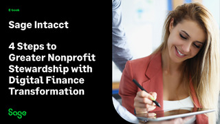 4 Steps to Greater Nonprofit Stewardship with Digital Finance Transformation