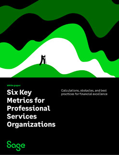 6 Key Metrics for Professional Service Organizations