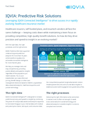 Fact Sheet: IQVIA Predictive Risk Solutions