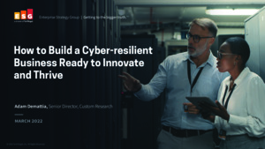 ESG: Cyber Resiliency Research Intrinsic Security Cut