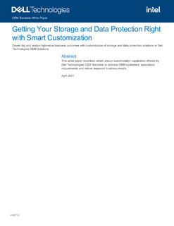 Getting Your Storage and Data Protection Right with Smart Customization