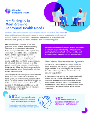 Behavioral Health: Strategies to Address the Crisis