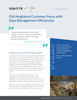 ESA Heightens Customer Focus with Data Management Efficiencies