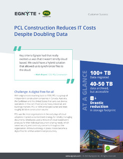 PCL Construction Reduced IT Costs Despite Doubling Data