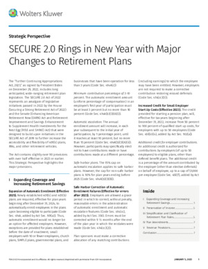 SECURE 2.0 Rings in New Year with Major Changes to Retirement Plans