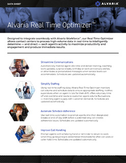 Alvaria Real Time Optimizer™
