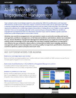 Alvaria Workforce Engagement Management