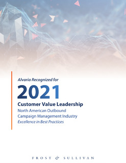 Alvaria Recognized for 2021 Customer Value Leadership
