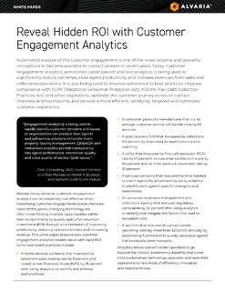 Reveal Hidden ROI with Customer  Engagement Analytics