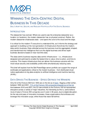 Winning The Data-Centric Digital Business In This Decade