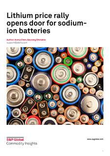 Lithium Price Rally Opens Door for Sodium-Ion Batteries
