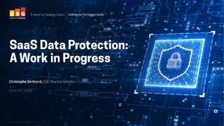 ESG report: SaaS Data Protection is your Responsibility.. Not the SaaS provider
