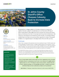 Case Study: How St. John’s County Sheriff’s Office Not Only Protect Their Citizens But Also Their Data
