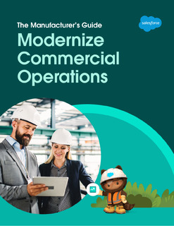The Manufacturer’s Guide to Modernizing Commercial Operations