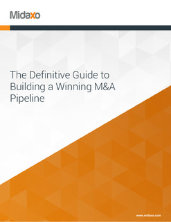 How to Build a Winning M&A Pipeline