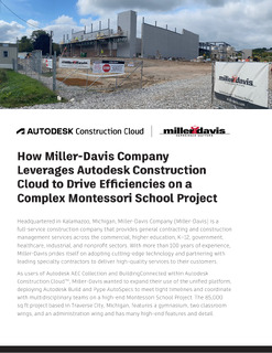 How Miller-Davis Company Leverages Autodesk Construction Cloud to Drive Efficiencies on a Complex Montessori School Project
