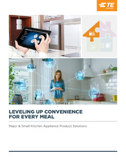 LEVELING UP CONVENIENCE FOR EVERY MEAL: Major & Small Kitchen Appliance Product Solutions Guide