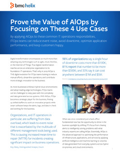 Prove the Value of AlOps by Focusing on These 4 Use Cases