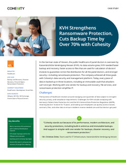 KVH Strengthens Ransomware Protection, Cuts Backup Time by Over 70% with Cohesity
